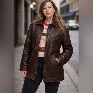 Women's Brown Leather Jacket